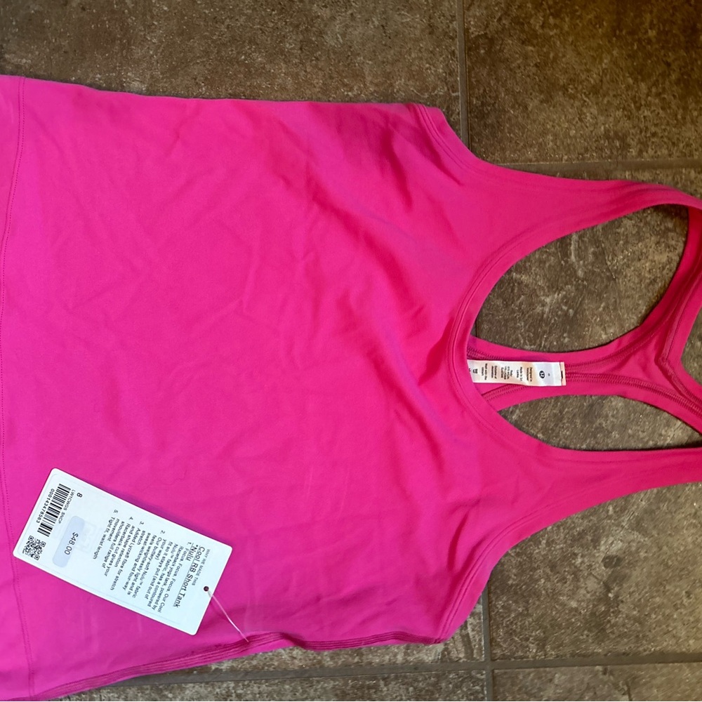 Lulu Lemon New WTH Tags bright pink tank